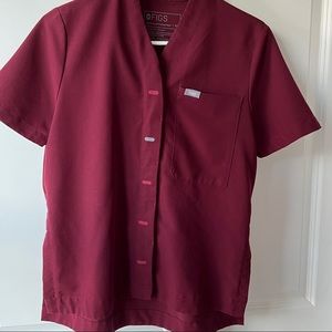 Figs Burgundy Scrub Set